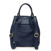 Rucsac dama din piele naturala DiAmanti Umberto Blu Scuro